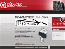 Tablet Screenshot of nejlevnejsipneuhk.cz
